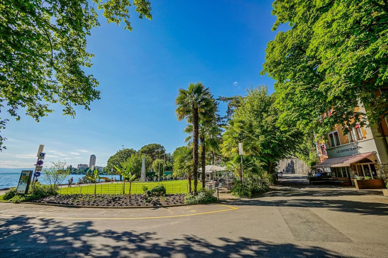 Soft Glam 1-Bedroom Appt - Lake & Mountain View Montreux Esterno foto