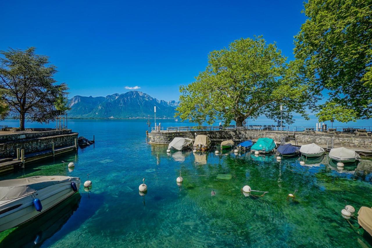Soft Glam 1-Bedroom Appt - Lake & Mountain View Montreux Esterno foto